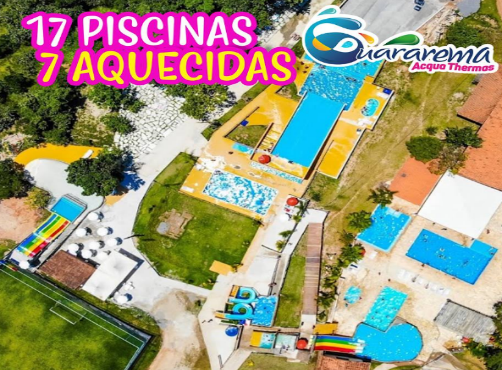 Complexo aquático e áreas de lazer